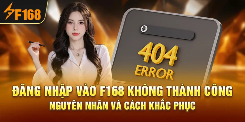 Đăng nhập vào F168 không thành công – Nguyên nhân và cách khắc phục