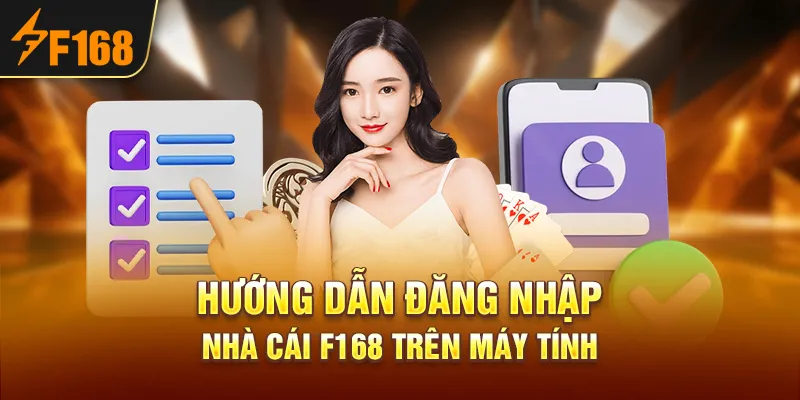 Hướng dẫn đăng nhập nhà cái F168 trên máy tính